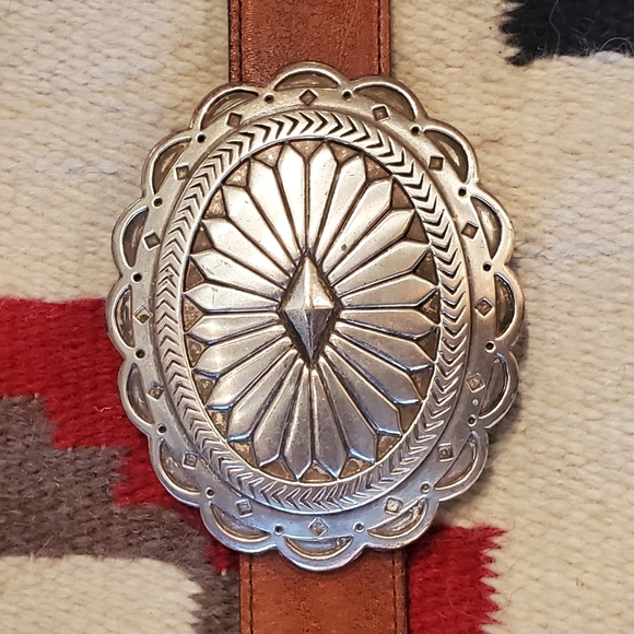 Vintage Nocona Western Concho Belt - Picture 4 of 11